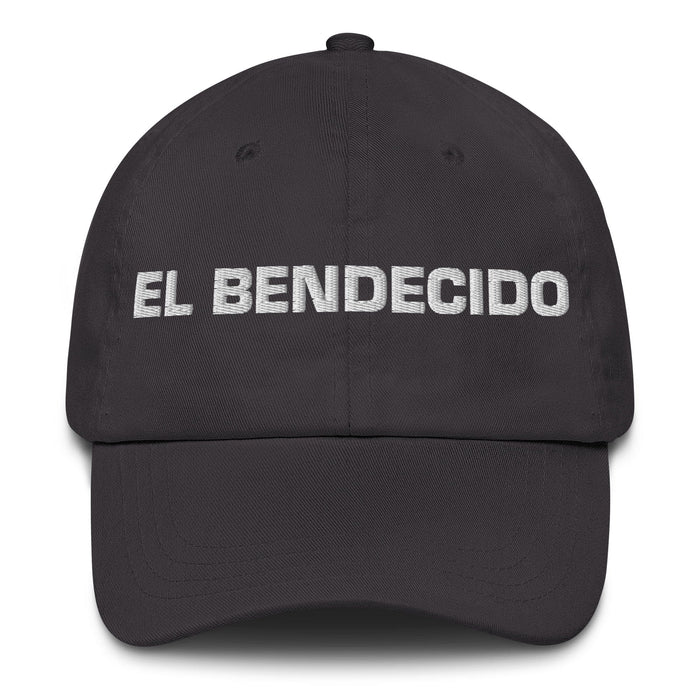 El Bendecido The Blessed One Mexican Spanish Pride Gift Regalo Dad Hat Mexicada Dark Grey