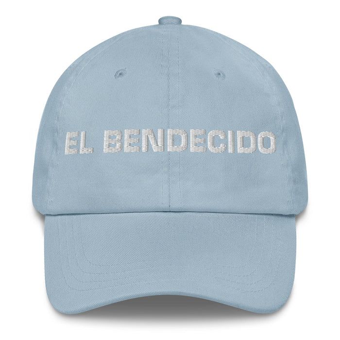 El Bendecido The Blessed One Mexican Spanish Pride Gift Regalo Dad Hat Mexicada Light Blue