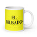 El Bilbaíno The Bilbao Resident Funny Home Office Work Coffee Mug Mexican Spanish Pride Gift White Glossy Cup Yellow Card Mug Mexicada 20 oz