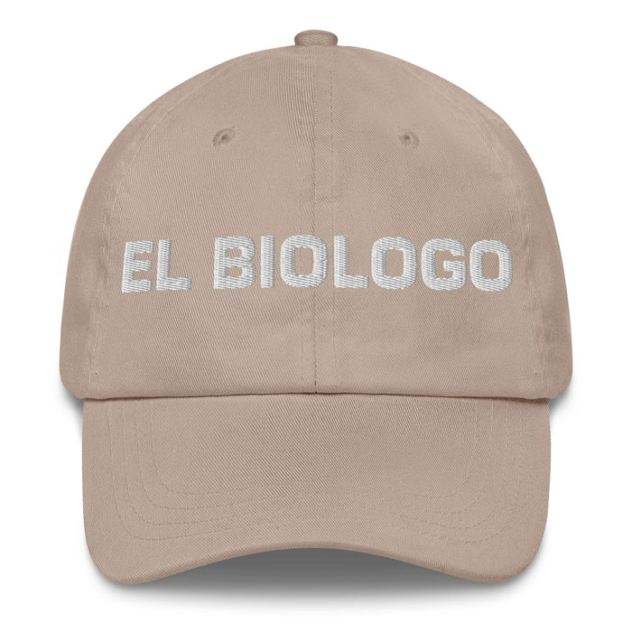 El Biologo The Biologist Mexican Spanish Pride Gift Regalo Dad Hat Mexicada Stone