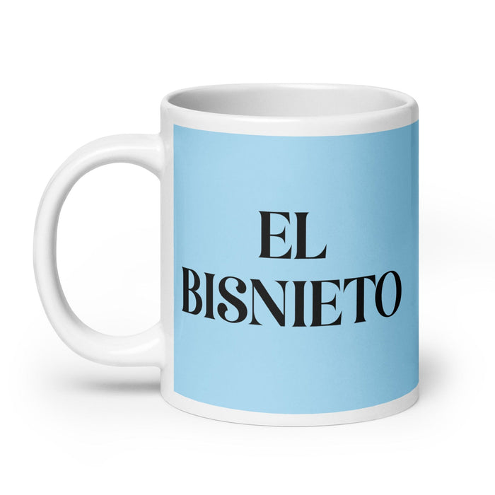 El Bisnieto The Great-Granddaughter / The Great-Grandson Funny Home Office Work Coffee Mug Mexican Spanish Pride Gift White Glossy Cup Sky Blue Card Mug Mexicada