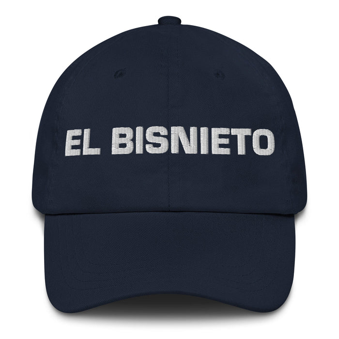 El Bisnieto The Great-Granddaughter / The Great-Grandson Mexican Spanish Pride Gift Regalo Dad Hat Mexicada Navy