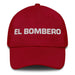 El Bombero The Firefighter Mexican Spanish Pride Gift Regalo Dad Hat Mexicada Cranberry