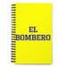 El Bombero The Firefighter | Yellow Spiral Notebook, 140 Dotted Sheets | Funny Gift Idea Home Office Work | Mexican Spanish Pride Gift Mexicada