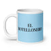 El Botellonero The Outdoor Drinker Funny Home Office Work Coffee Mug Mexican Spanish Pride Gift White Glossy Cup Sky Blue Card Mug Mexicada