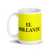 El Brillante The Brilliant One Funny Home Office Work Coffee Mug Mexican Spanish Pride Gift White Glossy Cup Yellow Card Mug Mexicada