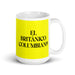 El Británico Columbiano The British Columbian Funny Home Office Work Coffee Mug Mexican Spanish Pride Gift White Glossy Cup Yellow Card Mug Mexicada 15 oz