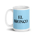 El Bronco The Troublesome Funny Home Office Work Coffee Mug Mexican Spanish Pride Gift White Glossy Cup Sky Blue Card Mug Mexicada