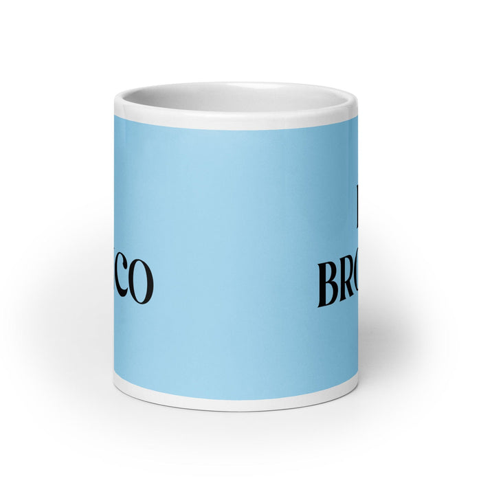 El Bronco The Troublesome Funny Home Office Work Coffee Mug Mexican Spanish Pride Gift White Glossy Cup Sky Blue Card Mug Mexicada