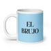 El Brujo The Witch / Wizard Funny Home Office Work Coffee Mug Mexican Spanish Pride Gift White Glossy Cup Sky Blue Card Mug Mexicada