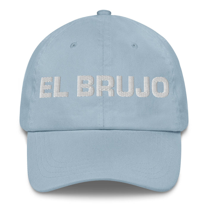 El Brujo The Witch / Wizard Mexican Spanish Pride Gift Regalo Dad Hat Mexicada Light Blue