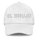 El Brujo The Witch / Wizard Mexican Spanish Pride Gift Regalo Dad Hat Mexicada White