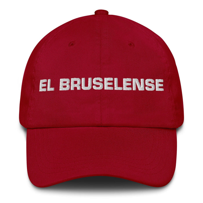 El Bruselense The Brussels Resident Mexican Spanish Pride Gift Regalo Dad Hat Mexicada Cranberry