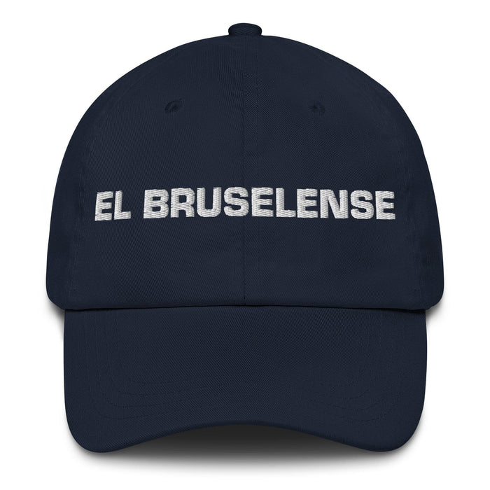 El Bruselense The Brussels Resident Mexican Spanish Pride Gift Regalo Dad Hat Mexicada Navy