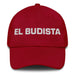 El Budista The Buddhist Mexican Spanish Pride Gift Regalo Dad Hat Mexicada Cranberry