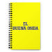 El Buena Onda The Good Vibes | Yellow Spiral Notebook, 140 Dotted Sheets | Funny Gift Idea Home Office Work | Mexican Spanish Pride Gift Mexicada