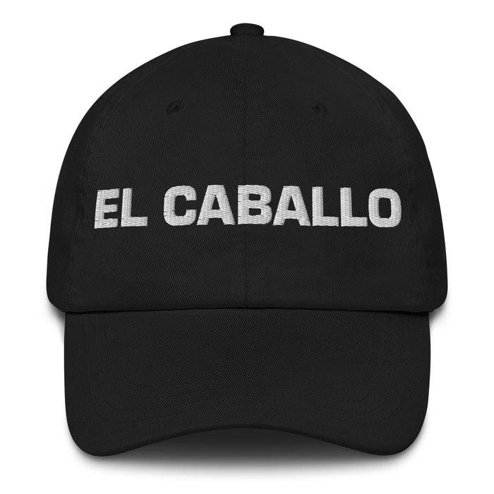 El Caballo The Horse Mexican Spanish Pride Gift Regalo Dad Hat Mexicada Black