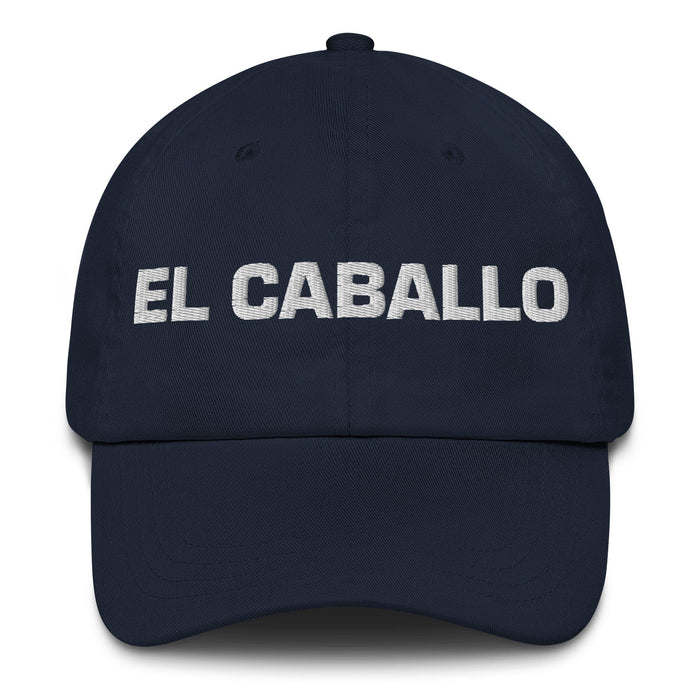 El Caballo The Horse Mexican Spanish Pride Gift Regalo Dad Hat Mexicada Navy