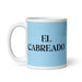 El Cabreado The Pissed Off One Funny Home Office Work Coffee Mug Mexican Spanish Pride Gift White Glossy Cup Sky Blue Card Mug Mexicada