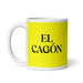 El Cagón The Messy One Funny Home Office Work Coffee Mug Mexican Spanish Pride Gift White Glossy Cup Yellow Card Mug Mexicada