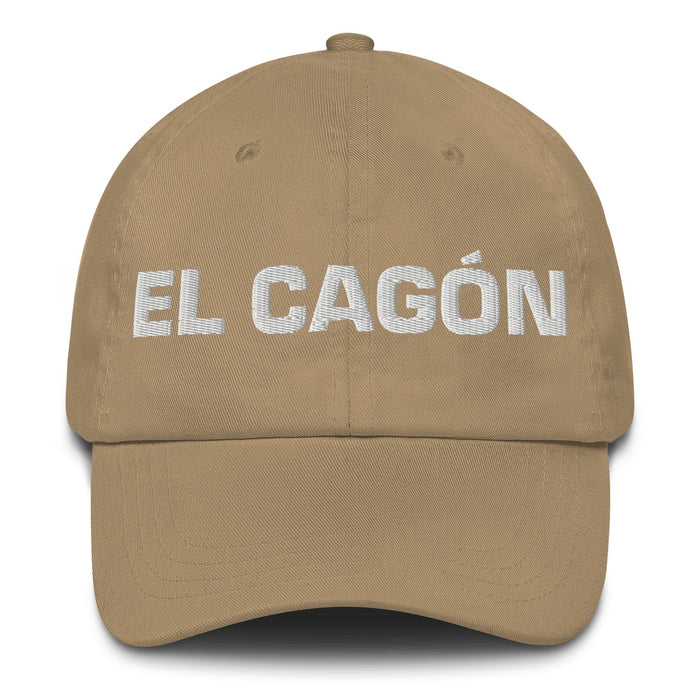 El Cagón The Messy One Mexican Spanish Pride Gift Regalo Dad Hat Mexicada Khaki