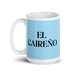 El Caireño The Cairo Resident Funny Home Office Work Coffee Mug Mexican Spanish Pride Gift White Glossy Cup Sky Blue Card Mug Mexicada