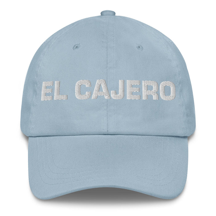 El Cajero The Cashier Mexican Spanish Pride Gift Regalo Dad Hat Mexicada Light Blue