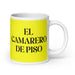 El Camarero De Piso The Housekeeper Funny Home Office Work Coffee Mug Mexican Spanish Pride Gift White Glossy Cup Yellow Card Mug Mexicada 20 oz