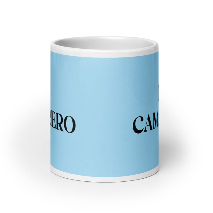 El Camarero The Waitress/Waiter Funny Home Office Work Coffee Mug Mexican Spanish Pride Gift White Glossy Cup Sky Blue Card Mug Mexicada