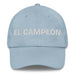 El Campeón The Champion Mexican Spanish Pride Gift Regalo Dad Hat Mexicada Light Blue