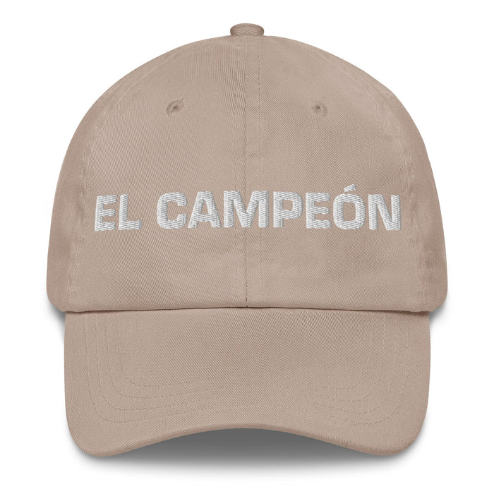 El Campeón The Champion Mexican Spanish Pride Gift Regalo Dad Hat Mexicada Stone