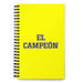 El Campeón The Champion | Yellow Spiral Notebook, 140 Dotted Sheets | Funny Gift Idea Home Office Work | Mexican Spanish Pride Gift Mexicada