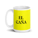 El Caña The Beer Lover Funny Home Office Work Coffee Mug Mexican Spanish Pride Gift White Glossy Cup Yellow Card Mug Mexicada