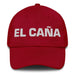 El Caña The Beer Lover Mexican Spanish Pride Gift Regalo Dad Hat Mexicada Cranberry