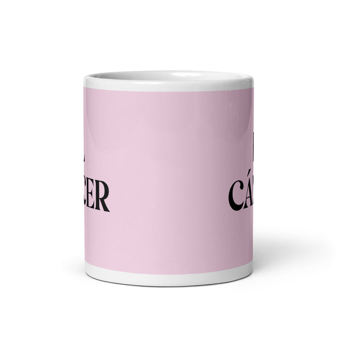 El Cáncer The Cancer Funny Home Office Work Coffee Mug Mexican Spanish Pride Gift White Glossy Cup Light Pink Card Mug Mexicada