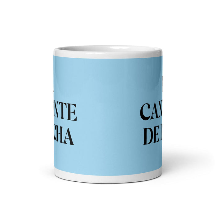 El Cantante De Ducha The Shower Singer Funny Home Office Work Coffee Mug Mexican Spanish Pride Gift White Glossy Cup Sky Blue Card Mug Mexicada