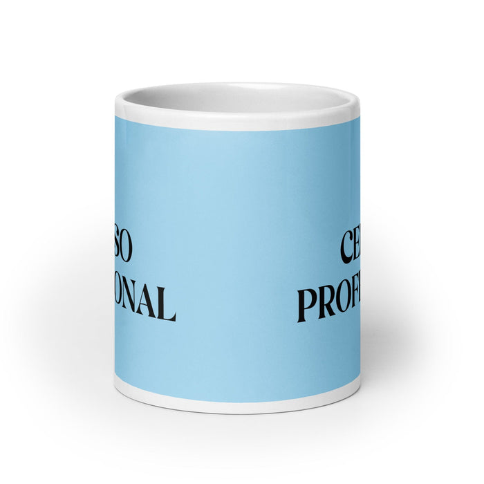 El Celoso Profesional The Professional Jealous One Funny Home Office Work Coffee Mug Mexican Spanish Pride Gift White Glossy Cup Sky Blue Card Mug Mexicada