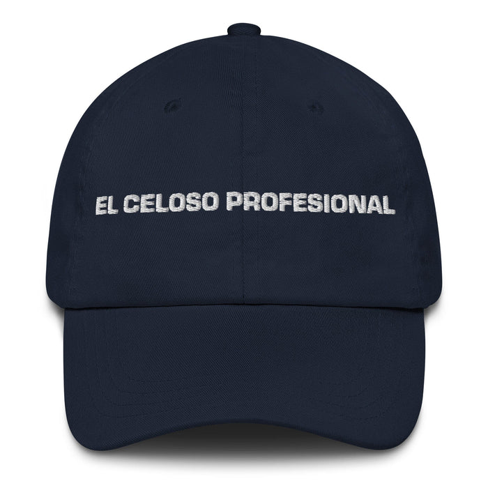 El Celoso Profesional The Professional Jealous One Mexican Spanish Pride Gift Regalo Dad Hat Mexicada Navy