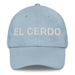 El Cerdo The Pig Mexican Spanish Pride Gift Regalo Dad Hat Mexicada Light Blue