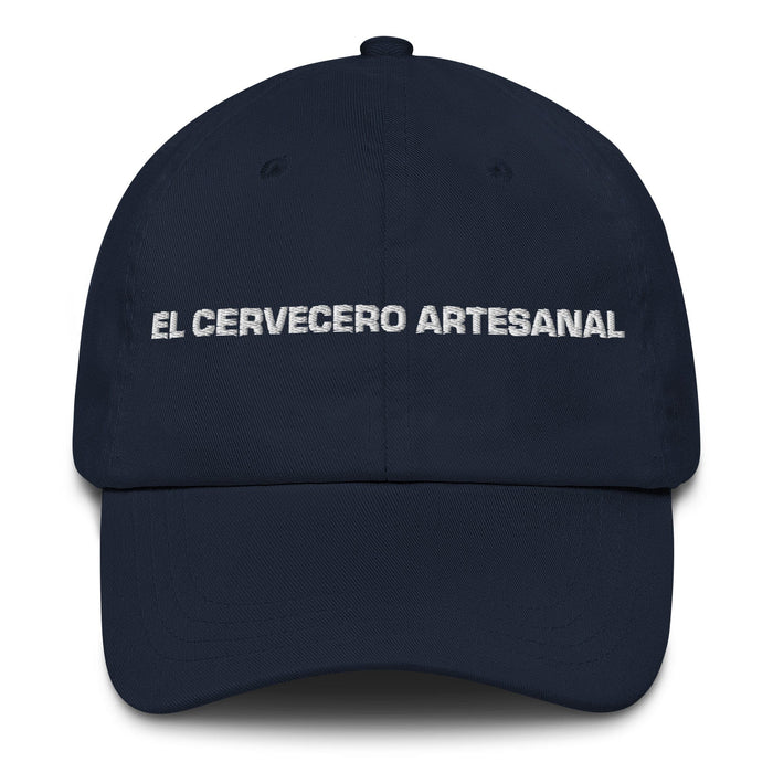 El Cervecero Artesanal The Craft Brewer Mexican Spanish Pride Gift Regalo Dad Hat Mexicada Navy