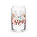 El Champa Exclusive Art Piece Can-Shaped Glass Home Office Work Mexican Spanish Pride Gift Cup One-Of-A-Kind Calligraphy Glass | E23 Mexicada 16 oz (No Lid No Straw)