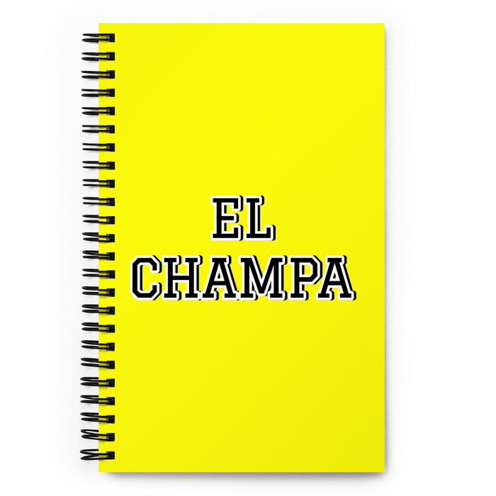 El Champa The Shack Lover | Yellow Spiral Notebook, 140 Dotted Sheets | Funny Gift Idea Home Office Work | Mexican Spanish Pride Gift Mexicada