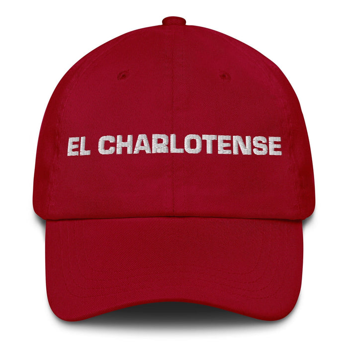 El Charlotense The Charlotte Resident Mexican Spanish Pride Gift Regalo Dad Hat Mexicada Cranberry