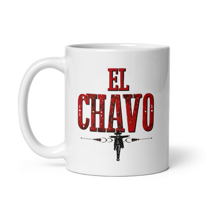 El Chavo Exclusive Art Piece Home Office Work Coffee Mug Mexican Spanish Pride Gift Cup One-Of-A-Kind Calligraphy White Glossy Mug | E1 Mexicada