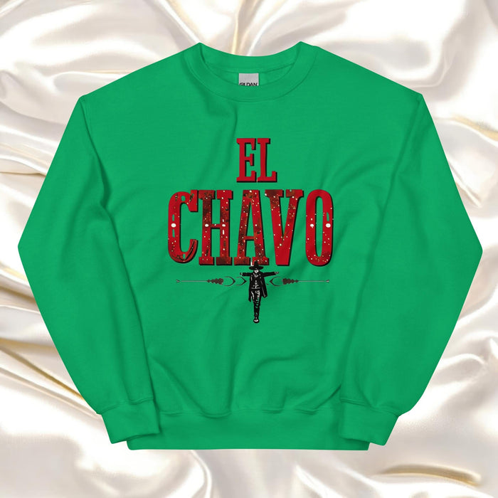 El Chavo Exclusive Art Piece Home Office Work Mexican Spanish Pride Gift One-Of-A-Kind Unisex Sweatshirt | E1 Mexicada Irish Green / S