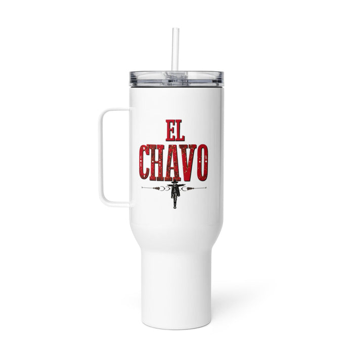 El Chavo Exclusive Art Piece Travel Mug With Handle For Water, Iced Tee Or Coffee | Funny Cute Gift Idea Home Office Work | Mexican Spanish Pride | E1 Mexicada