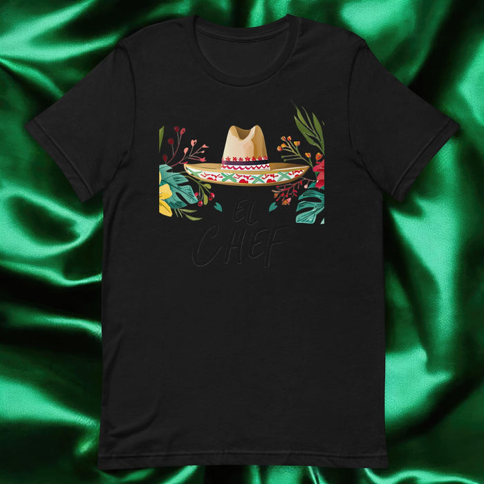 El Chef Exclusive Art Piece Home Office Work Mexican Spanish Pride Gift One-Of-A-Kind Unisex T-Shirt | E6 Mexicada Black / S