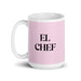 El Chef The Chef Funny Home Office Work Coffee Mug Mexican Spanish Pride Gift White Glossy Cup Light Pink Card Mug Mexicada