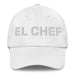 El Chef The Chef Mexican Spanish Pride Gift Regalo Dad Hat Mexicada White