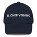 El Chef Vegano The Vegan Chef Mexican Spanish Pride Gift Regalo Dad Hat Mexicada Navy